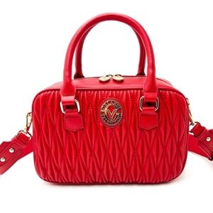 Valentino Orlandi Quilted Red Bag New